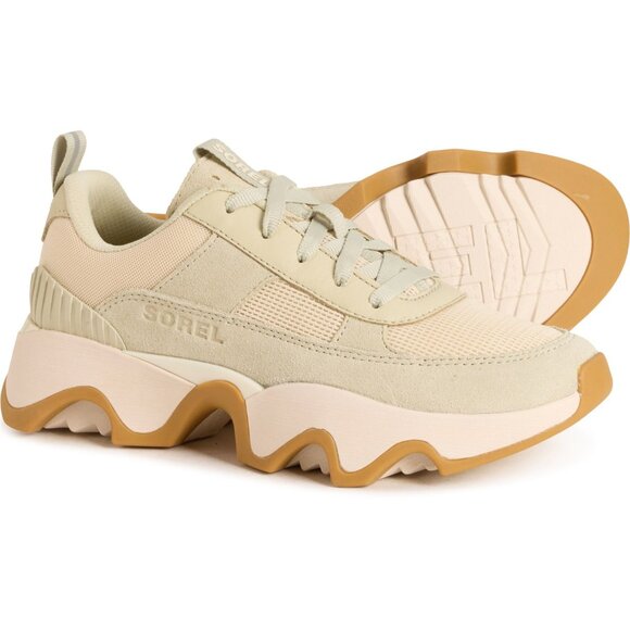 NEW Sorel Kinetic Impact II Wonder Lace Sneakers IN  Light Aloe  Women 1125 5s3 - Picture 2 of 6